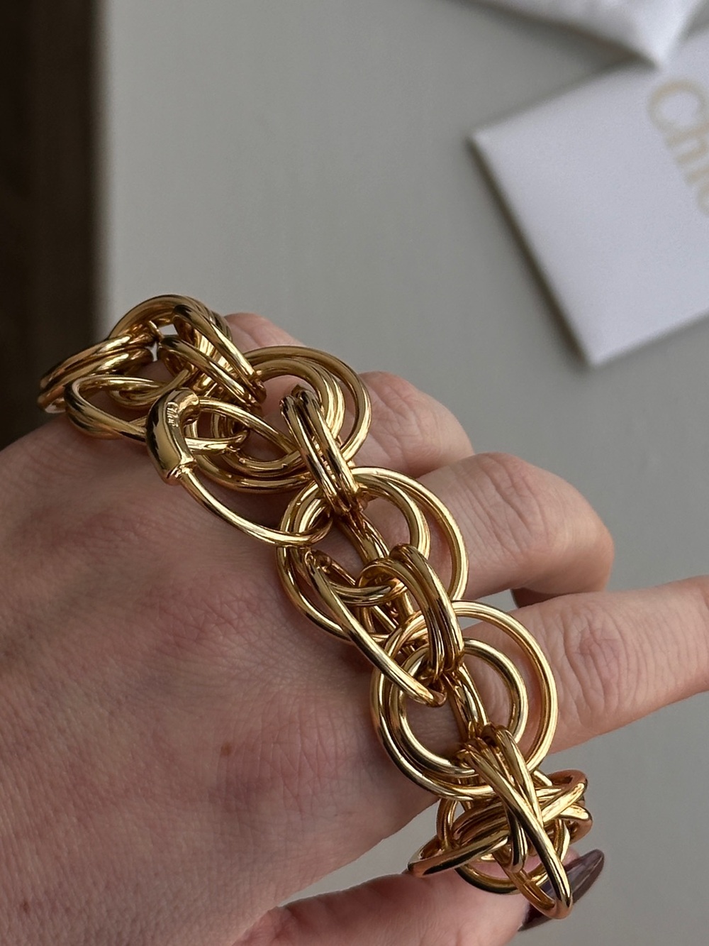 Gold Multi-Ring Statement adjustable ring - Gold - Picture 2 of 6